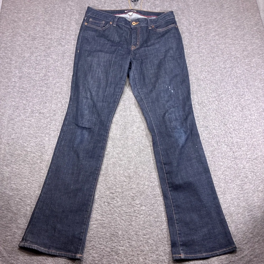 Tommy Hilfiger Bootcut Jeans Women 8R Indigo Stretch Denim
